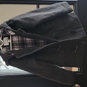 Childrens Place Wool Peacoat, Size S 5/6 Dark Grey